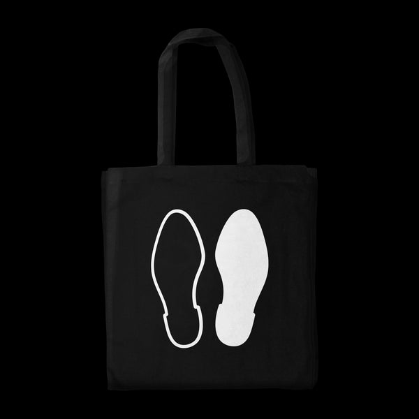 DEEWEE FEET BLACK TOTE BAG