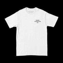 DEEWEE FOUNDATIONS WHITE T-SHIRT